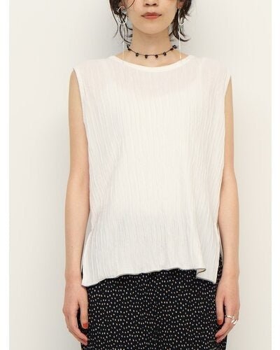 【CHIGNON 2026 SS COLLECTION】ラインワッシャータンクトップ - Champdelarose