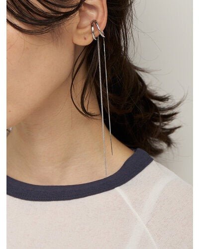 【CHIGNON 2026 SS COLLECTION】ダブルラインチェーンイヤカフセット - Champdelarose