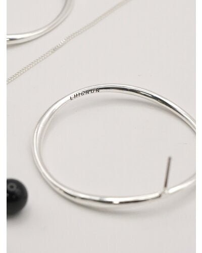【CHIGNON 2026 SS COLLECTION】サークルフープオニキス3WAYピアス - Champdelarose