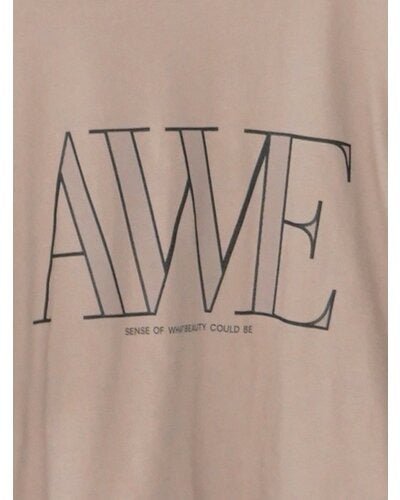 【CHIGNON 2026 SS COLLECTION】"AWE"プリントクロップドTee - Champdelarose