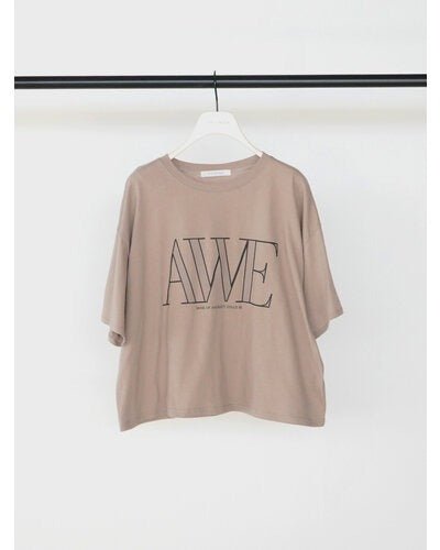 【CHIGNON 2026 SS COLLECTION】"AWE"プリントクロップドTee - Champdelarose