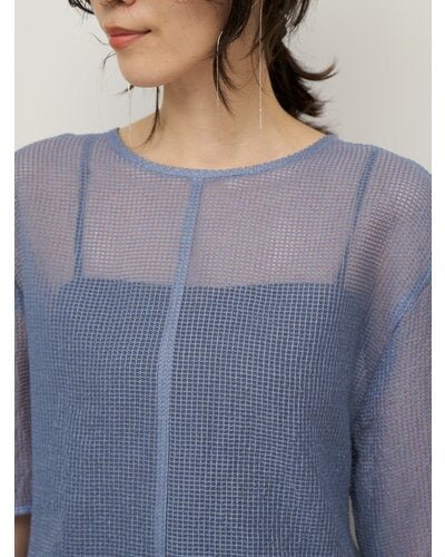 【CHIGNON 2026 SS COLLECTION】シアーチェックボリュームスリーブPO - Champdelarose