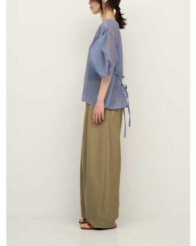 【CHIGNON 2026 SS COLLECTION】シアーチェックボリュームスリーブPO - Champdelarose