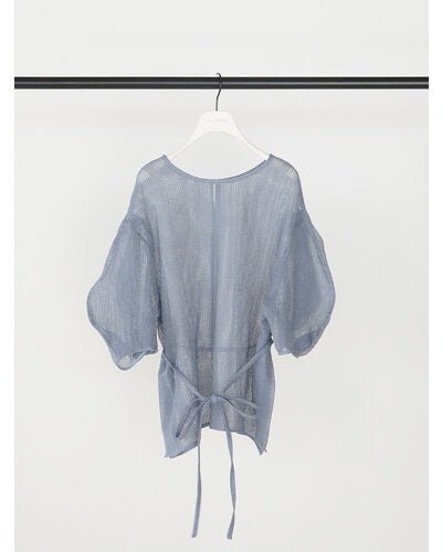 【CHIGNON 2026 SS COLLECTION】シアーチェックボリュームスリーブPO - Champdelarose