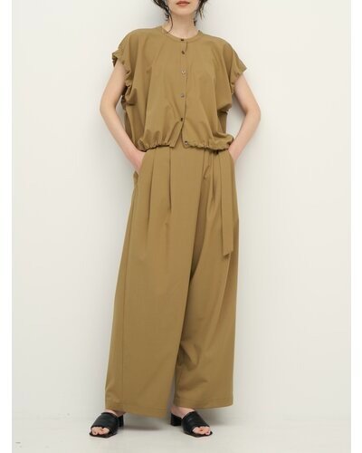 【CHIGNON 2026 SS COLLECTION】梳毛調ベルト付ラップPT - Champdelarose