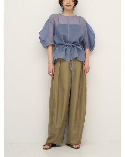 【CHIGNON 2026 SS COLLECTION】リネンライクコクーンPT - Champdelarose