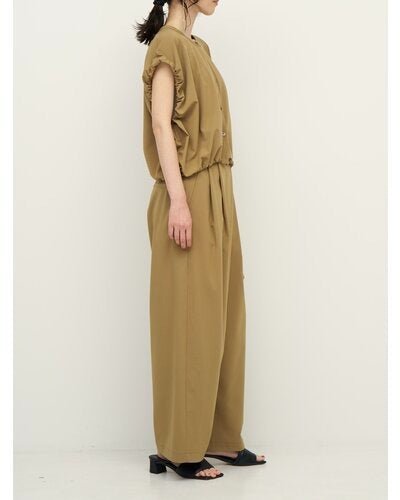 【CHIGNON 2026 SS COLLECTION】梳毛調ベルト付ラップPT - Champdelarose