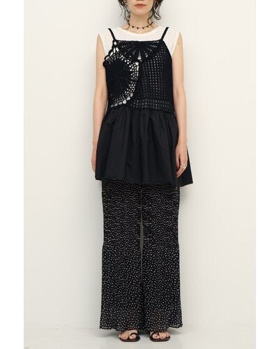 【CHIGNON 2026 SS COLLECTION】サッカードットプリーツPT - Champdelarose