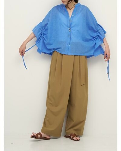 【CHIGNON 2026 SS COLLECTION】梳毛調ベルト付ラップPT - Champdelarose