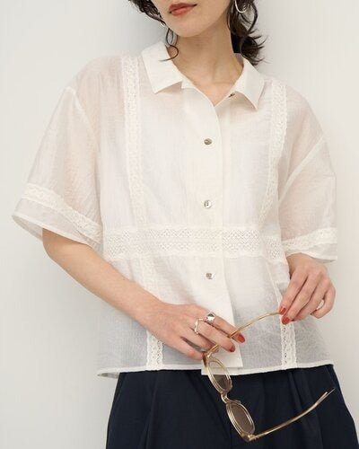 【CHIGNON 2026 SS COLLECTION】レースミックスシアーSH - Champdelarose