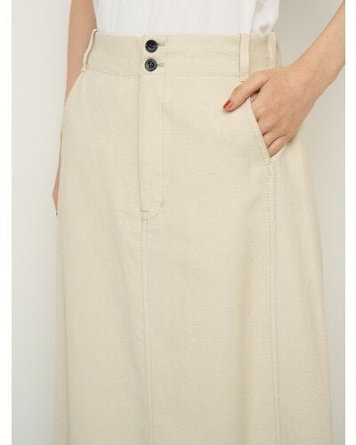 【CHIGNON 2026 SS COLLECTION】麻ミックススリットSK - Champdelarose