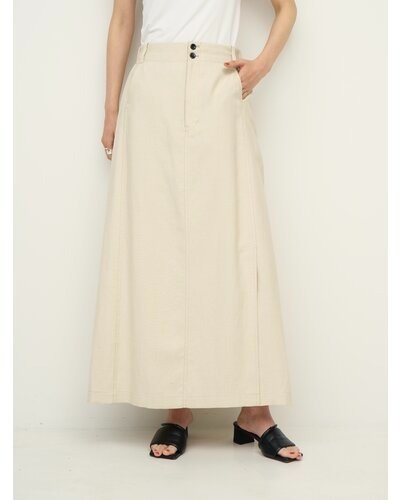 【CHIGNON 2026 SS COLLECTION】麻ミックススリットSK - Champdelarose