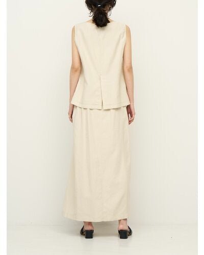 【CHIGNON 2026 SS COLLECTION】麻ミックススリットSK - Champdelarose