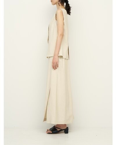 【CHIGNON 2026 SS COLLECTION】麻ミックススリットSK - Champdelarose