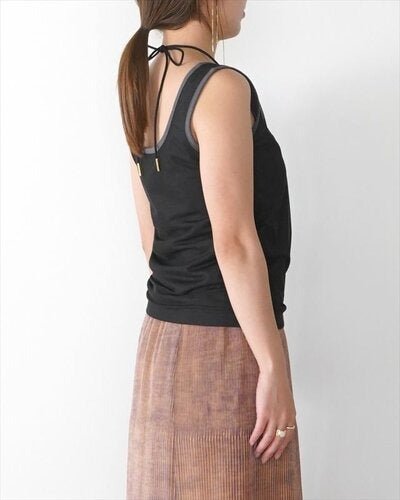 【CHIGNON 2026 SS COLLECTION】ナローストラップチュールTANK - Champdelarose