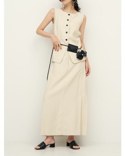 【CHIGNON 2026 SS COLLECTION】麻ミックスジレTOPS - Champdelarose