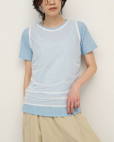 【CHIGNON 2026 SS COLLECTION】レイヤードシアーTOPS - Champdelarose