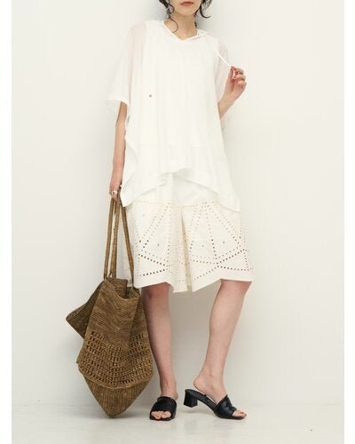 【CHIGNON 2026 SS COLLECTION】シアーメッシュポンチョTOPS - Champdelarose