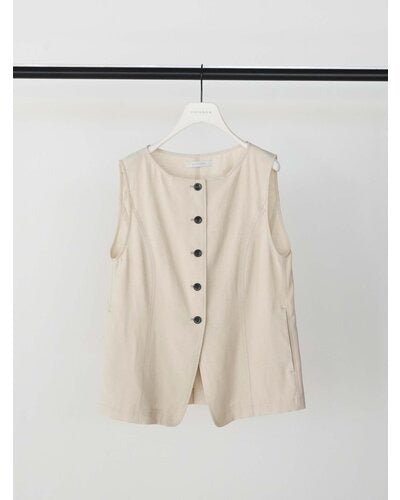 【CHIGNON 2026 SS COLLECTION】麻ミックスジレTOPS - Champdelarose