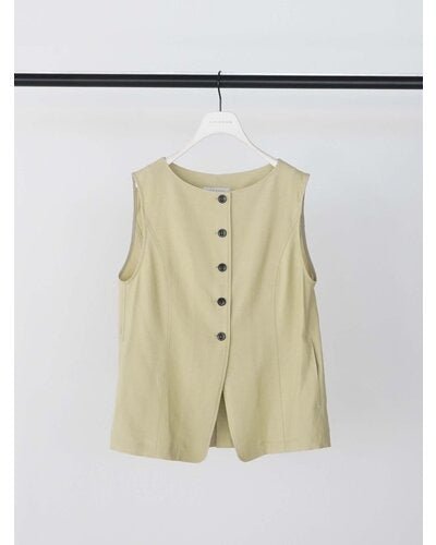 【CHIGNON 2026 SS COLLECTION】麻ミックスジレTOPS - Champdelarose