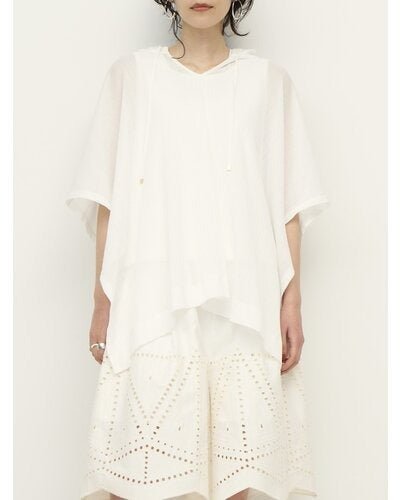 【CHIGNON 2026 SS COLLECTION】シアーメッシュポンチョTOPS - Champdelarose