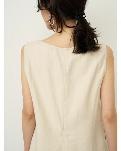 【CHIGNON 2026 SS COLLECTION】麻ミックスジレTOPS - Champdelarose