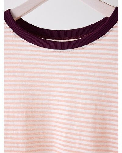 追加生産【CHIGNON 2026 SS】シアーボーダーロンTEE - Champdelarose
