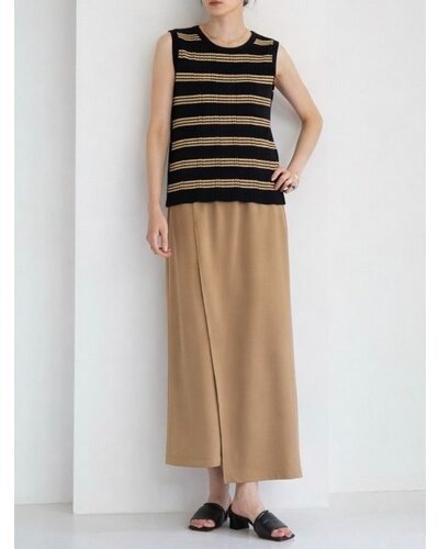 【CHIGNON 2026 SUMMER COLECTION】ランダムリブニットタンク - Champdelarose