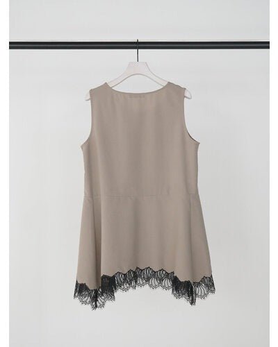 【CHIGNON 2026 SUMMER COLECTION】ヘムレースサテンタンク - Champdelarose