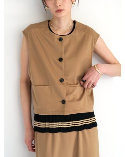 【CHIGNON 2026 SUMMER COLECTION】ポンチショートジレ - Champdelarose