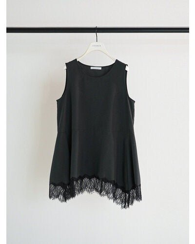 【CHIGNON 2026 SUMMER COLECTION】ヘムレースサテンタンク - Champdelarose