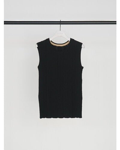 【CHIGNON 2026 SUMMER COLECTION】ランダムリブニットタンク - Champdelarose