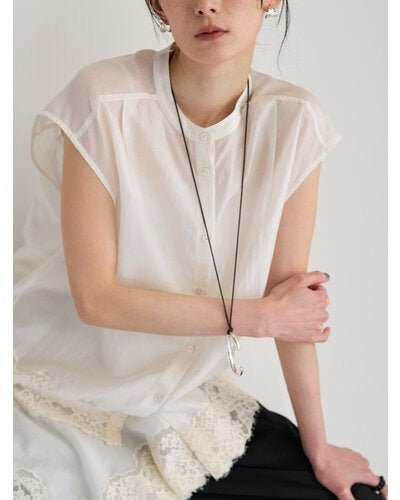 【CHIGNON 2026 SUMMER COLECTION】トライアングルカーブラップピアス - Champdelarose