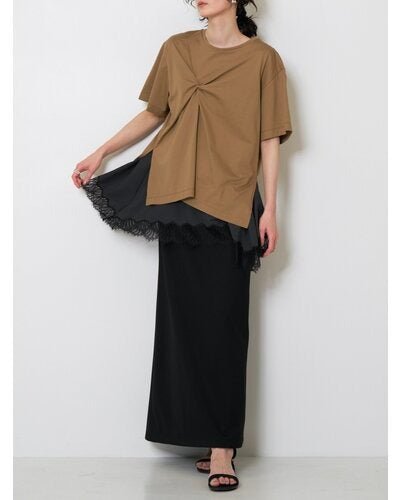 【CHIGNON 2026 SUMMER COLECTION】フロントツイストアシメトップス - Champdelarose