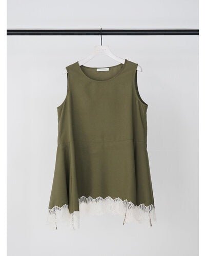 【CHIGNON 2026 SUMMER COLECTION】ヘムレースサテンタンク - Champdelarose