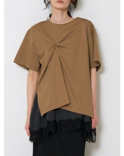 【CHIGNON 2026 SUMMER COLECTION】フロントツイストアシメトップス - Champdelarose