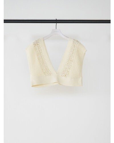 【CHIGNON 2026 SUMMER COLECTION】ヘアピンレースドッキングベスト - Champdelarose