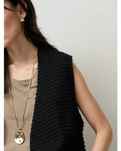 【CHIGNON 2026 SUMMER COLECTION】トライアングルカーブラップピアス - Champdelarose