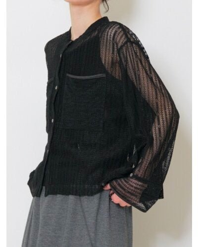 【CHIGNON 2026 SUMMER COLECTION】ストレッチレースシャツカーデ - Champdelarose