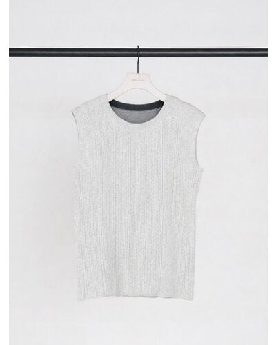 【CHIGNON 2026 SUMMER COLECTION】ランダムリブニットタンク - Champdelarose