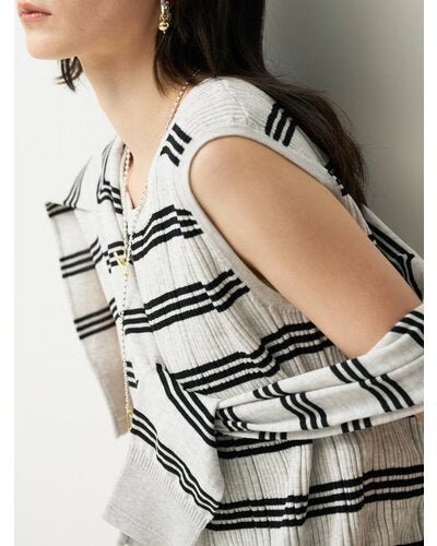【CHIGNON 2026 SUMMER COLECTION】ランダムリブニットタンク - Champdelarose