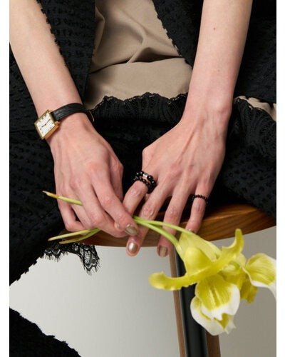 【CHIGNON 2026 SUMMER COLECTION】丸玉リング3レイヤーセット - Champdelarose