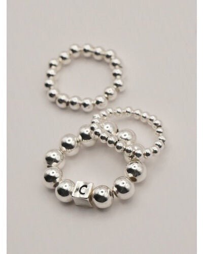 【CHIGNON 2026 SUMMER COLECTION】丸玉リング3レイヤーセット - Champdelarose
