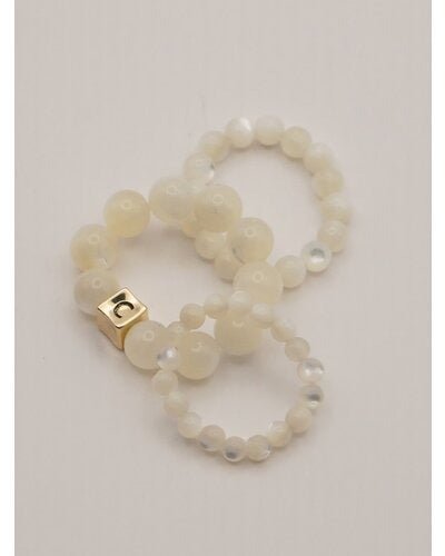 【CHIGNON 2026 SUMMER COLECTION】丸玉リング3レイヤーセット - Champdelarose