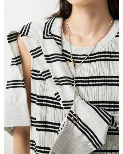 【CHIGNON 2026 SUMMER COLECTION】ミニマルクルーネックCDトップス - Champdelarose