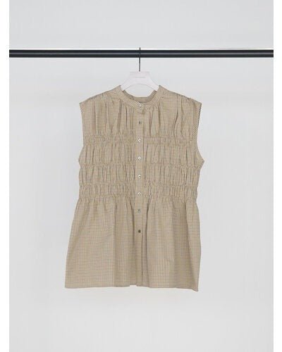 【CHIGNON 2026 SUMMER COLECTION】CHECKシャーリングフレンチBL - Champdelarose