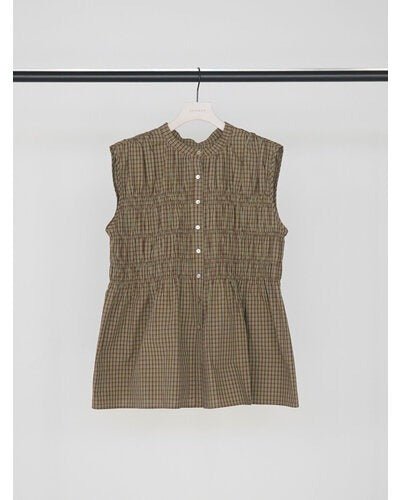 【CHIGNON 2026 SUMMER COLECTION】CHECKシャーリングフレンチBL - Champdelarose
