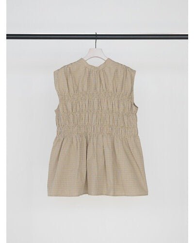 【CHIGNON 2026 SUMMER COLECTION】CHECKシャーリングフレンチBL - Champdelarose