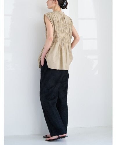 【CHIGNON 2026 SUMMER COLECTION】CHECKシャーリングフレンチBL - Champdelarose