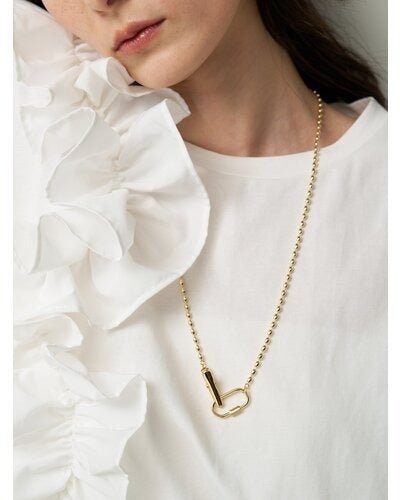 【CHIGNON 2026 SUMMER COLECTION】オーバルボールチェーンクリップNL - Champdelarose